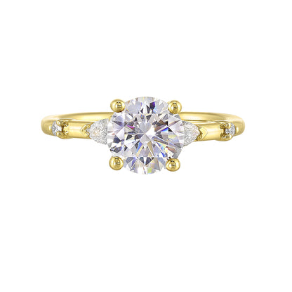 Yellow 14K Gold 0.18ct Diamond Engagement Ring