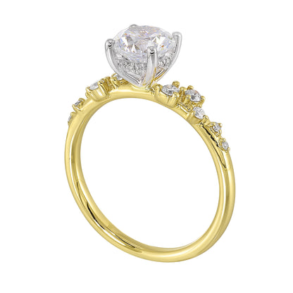 White 14K Gold 0.18ct Diamond Engagement Ring