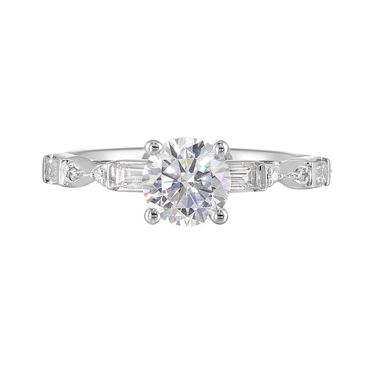 White 14K Gold 0.34ct Diamond Engagement Ring
