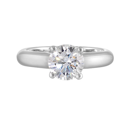 White 14K Gold 0.06ct Diamond Engagement Ring