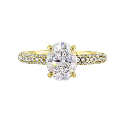 Yellow 14K Gold 0.42ct Diamond Engagement Ring