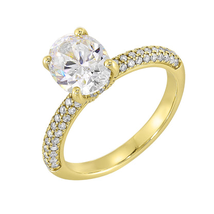 Yellow 14K Gold 0.42ct Diamond Engagement Ring