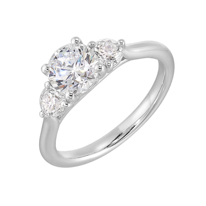 White 14K Gold 0.5ct Diamond Engagement Ring