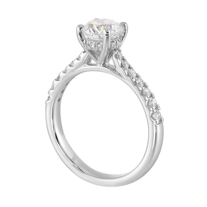 White 14K Gold 0.29ct Diamond Engagement Ring
