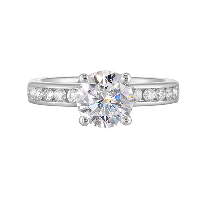 White 14K Gold 0.38ct Diamond Engagement Ring