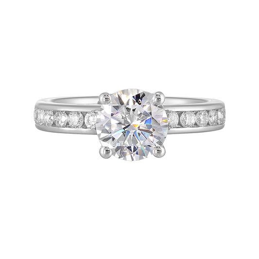 White 14K Gold 0.38ct Diamond Engagement Ring