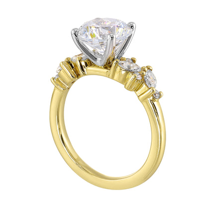 White & Yellow 14K Gold 0.45ct Diamond Diamond Ring