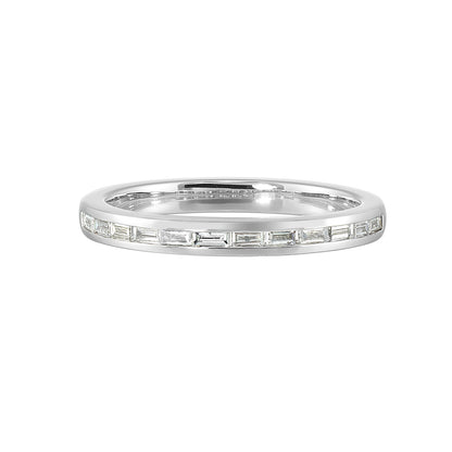 White 14K Gold 0.26ct Diamond Wedding Band