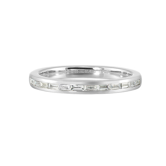 White 14K Gold 0.26ct Diamond Wedding Band