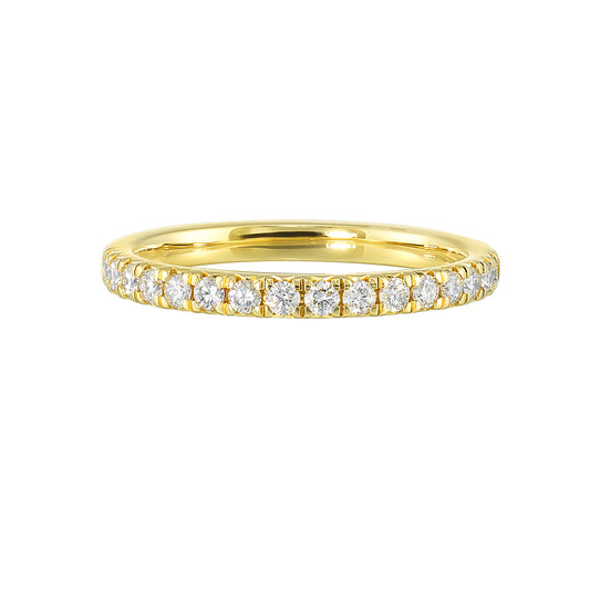 Yellow 14K Gold 0.32ct Diamond Wedding Band