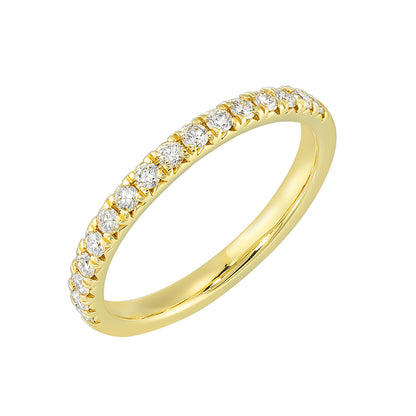Yellow 14K Gold 0.32ct Diamond Wedding Band