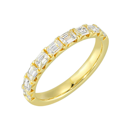 Yellow 14K Gold 0.9ct Diamond Wedding Band