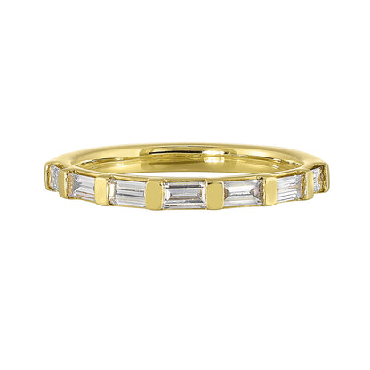 Yellow 14K Gold 0.54ct Diamond Wedding Band