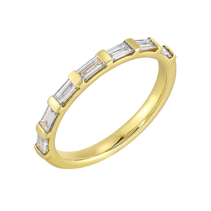 Yellow 14K Gold 0.54ct Diamond Wedding Band