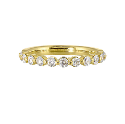 Yellow 14K Gold 0.48ct Diamond Wedding Band