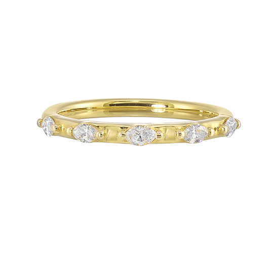 Yellow 14K Gold 0.33ct Diamond Wedding Band
