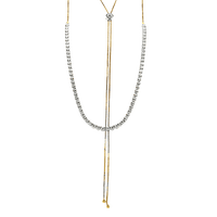 Adjustable Necklace in 18k Gold with Diamonds - Simon G. Jewelry