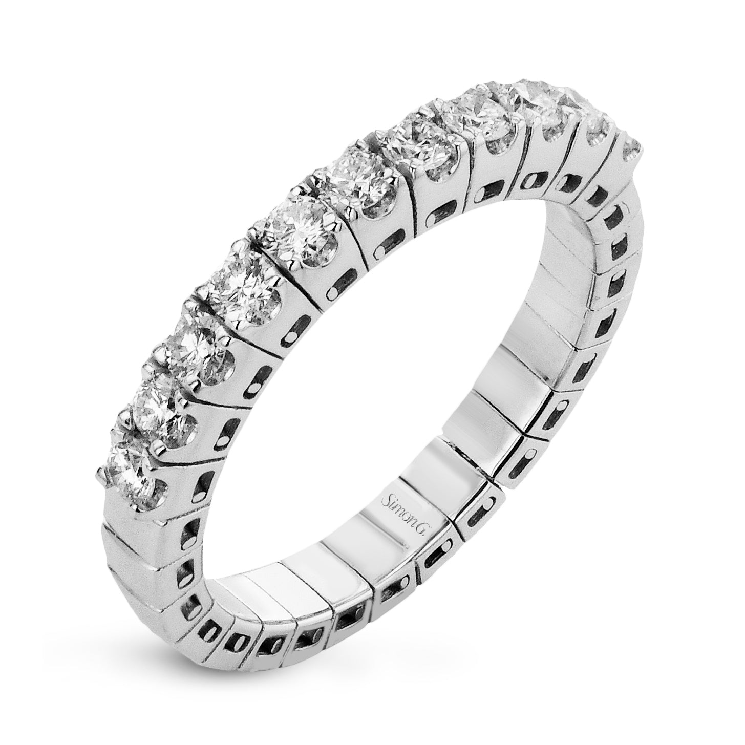 Anniversary Ring In 18k Gold With Diamonds – Gold and Gems Fine Jewelry ...