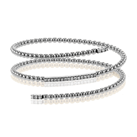 Bangle in 18k Gold with Diamonds - Simon G. Jewelry