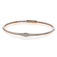 Bangle in 18k Gold with Diamonds - Simon G. Jewelry