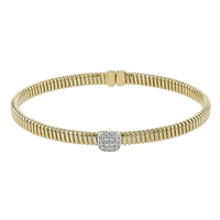 Bangle in 18k Gold with Diamonds - Simon G. Jewelry