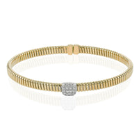 Bangle in 18k Gold with Diamonds - Simon G. Jewelry