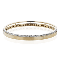 Bangle in 18k Gold with Diamonds - Simon G. Jewelry