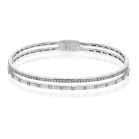 Bangle in 18k Gold with Diamonds - Simon G. Jewelry