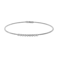 Bangle in 18k Gold with Diamonds - Simon G. Jewelry