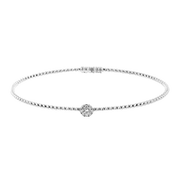 Bangle in 18k Gold with Diamonds - Simon G. Jewelry