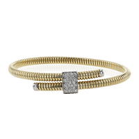 Bangle in 18k Gold with Diamonds - Simon G. Jewelry