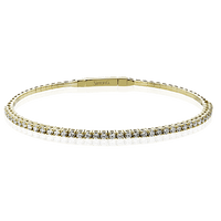Bangle in 18k Gold with Diamonds - Simon G. Jewelry