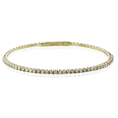 Bangle in 18k Gold with Diamonds - Simon G. Jewelry