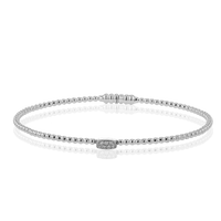 Beaded Bangle in 18k Gold with Diamonds - Simon G. Jewelry