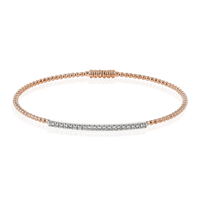 Beaded Bangle in 18k Gold with Diamonds - Simon G. Jewelry