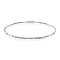 Beaded Bangle in 18k Gold with Diamonds - Simon G. Jewelry