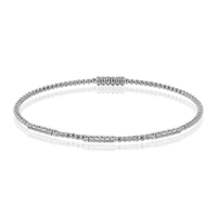 Beaded Bangle in 18k Gold with Diamonds - Simon G. Jewelry