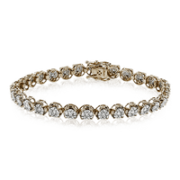 Bracelet in 18k Gold with Diamonds - Simon G. Jewelry