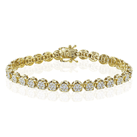 Bracelet in 18k Gold with Diamonds - Simon G. Jewelry