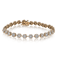 Bracelet in 18K Gold with Diamonds - Simon G. Jewelry