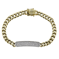 Bracelet in 18k Gold with Diamonds - Simon G. Jewelry