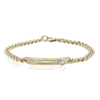 Bracelet in 18k Gold with Diamonds - Simon G. Jewelry