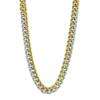 Chain Link Necklace in 18k Gold with Diamonds - Simon G. Jewelry