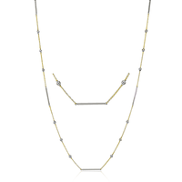 Chain Necklace in 18k Gold with Diamonds - Simon G. Jewelry