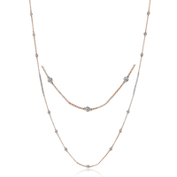 Chain Necklace in 18k Gold with Diamonds - Simon G. Jewelry
