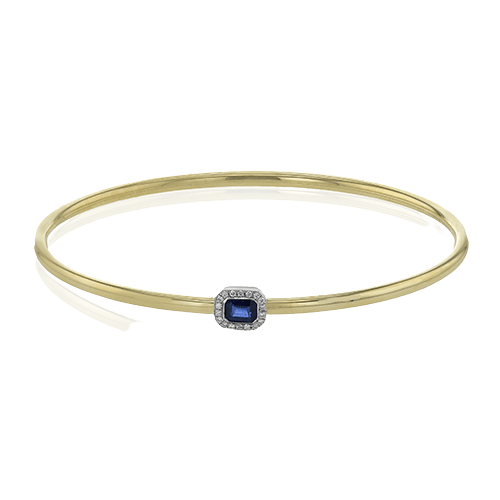 Color Bangle in 18k Gold with Diamonds - Simon G. Jewelry