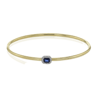 Color Bangle in 18k Gold with Diamonds - Simon G. Jewelry