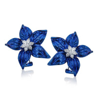 Color Earring in 18k Gold with Diamonds - Simon G. Jewelry