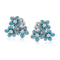 Color Earrings in 18k Gold with Diamonds - Simon G. Jewelry