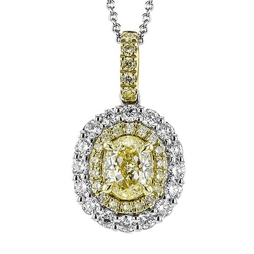 Color Pendant in 18k Gold with Diamonds